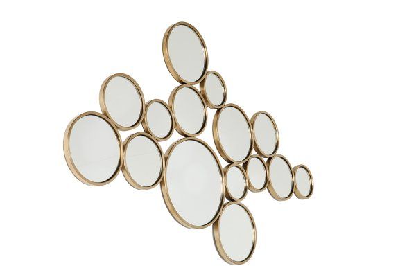 Spiegel Bubbles Brass 138x93cm