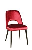 Polsterstuhl Gastronomie Sona-200, Beizton: Schwarz / Bezug Sitz: Riviera-24 / Bezug Rücken: Mercader bambu Bronze_Vorderansicht Polsterstuhl Gastronomie Sona-200, Beizton: Schwarz / Bezug Sitz: Riviera-24 / Bezug Rücken: Mercader bambu Bronze_Vorderansicht