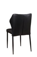 Vorschau: Gepolsterter Gastronomiestuhl Loras-ST Black mit Rautensteppung und schwarzem Aluminiumgestell Vorschau: Gepolsterter Gastronomiestuhl Loras-ST Black mit Rautensteppung und schwarzem Aluminiumgestell