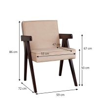 Gastronomiesessel Adis aus Buchenholz im Midcentury-Look Gastronomiesessel Adis aus Buchenholz im Midcentury-Look