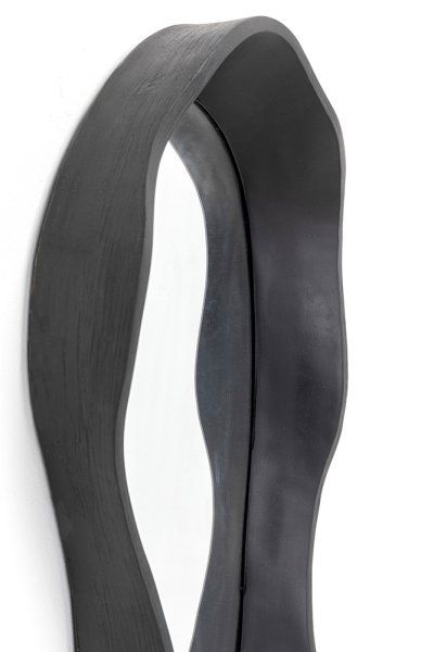Wandspiegel Dynamic Schwarz 29x61cm