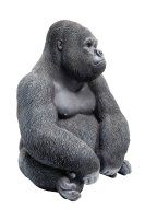 Deko Figur Monkey Gorilla Side Medium Schwarz Deko Figur Monkey Gorilla Side Medium Schwarz