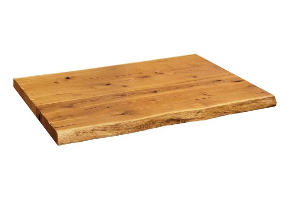 40mm Eiche mit Baumkante Tischplatte