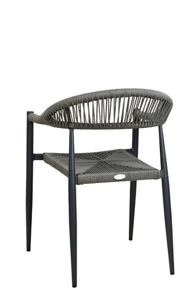 Terrassenstuhl Gastronomie Spidano-X grey_Rückansicht