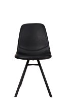 Vorschau: Polsterstuhl Jones Antique Black mit Kunstlederbezug in Schwarz und pulverbeschichtetem Metallgestell Vorschau: Polsterstuhl Jones Antique Black mit Kunstlederbezug in Schwarz und pulverbeschichtetem Metallgestell