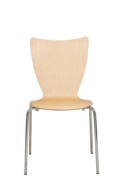 Konferenzstuhl Eruno-1200-30 Beizton: Buche natur Frontansicht