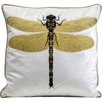 Kissen Glitter Dragonfly Weiß 40x40cm Kissen Glitter Dragonfly Weiß 40x40cm