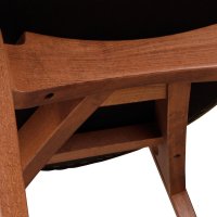 Vorschau: Gepolsterter Holzstuhl Kani-2P für Gastronomie – Vorderansicht Vorschau: Gepolsterter Holzstuhl Kani-2P für Gastronomie – Vorderansicht