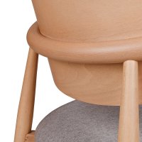 Vorschau: Gepolsterter Holzstuhl Makaro aus Buchenholz für Gastronomie Vorschau: Gepolsterter Holzstuhl Makaro aus Buchenholz für Gastronomie