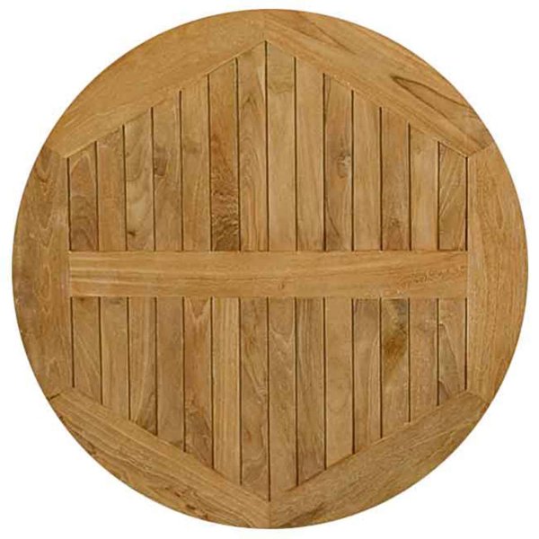 Teak-Tischplatte