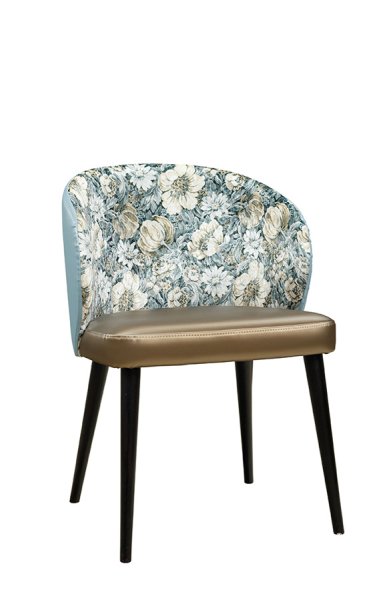 Polsterstuhl Gastronomie Sontaro-Arm, zweifarbiger Bezug_Vorderansicht