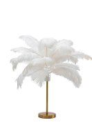 Tischleuchte Feather Palm Weiß 60cm Tischleuchte Feather Palm Weiß 60cm