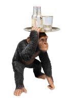 Deko Figur Butler Playing Chimp Schwarz 52cm Deko Figur Butler Playing Chimp Schwarz 52cm