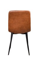 Vorschau: Polsterstuhl Derri Toreador-105 – brauner Stuhl mit Kassettensteppung und schwarzem Metallgestell Vorschau: Polsterstuhl Derri Toreador-105 – brauner Stuhl mit Kassettensteppung und schwarzem Metallgestell