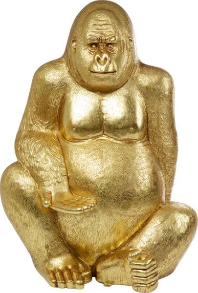Deko Figur Gorilla Gold XL 180
