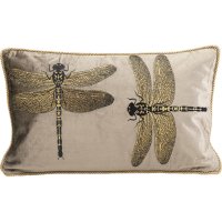Kissen Glitter Dragonfly Braun 50x30cm Kissen Glitter Dragonfly Braun 50x30cm