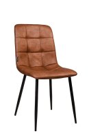 Polsterstuhl Derri Toreador-105 – brauner Stuhl mit Kassettensteppung und schwarzem Metallgestell für die Gastronomie Polsterstuhl Derri Toreador-105 – brauner Stuhl mit Kassettensteppung und schwarzem Metallgestell für die Gastronomie