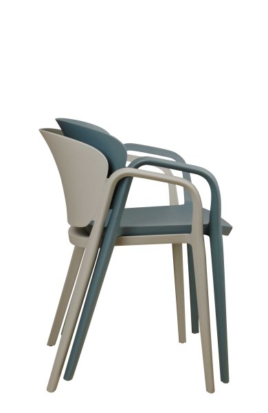 Kunststoffstuhl FOMA-1800 Cold Blue