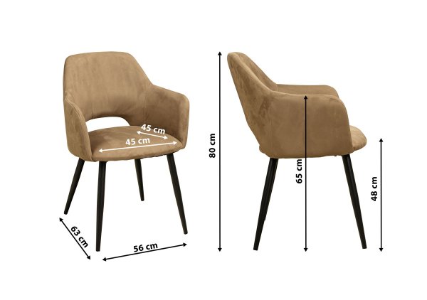 Polsterstuhl USON-Arm-Hogan