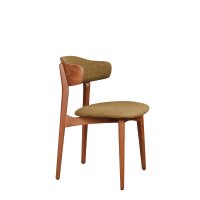 Vorschau: Gepolsterter Holzstuhl Kani-2P für Gastronomie – Vorderansicht Vorschau: Gepolsterter Holzstuhl Kani-2P für Gastronomie – Vorderansicht