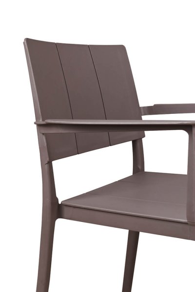 Kunststoffstuhl FOMA-1861 Taupe