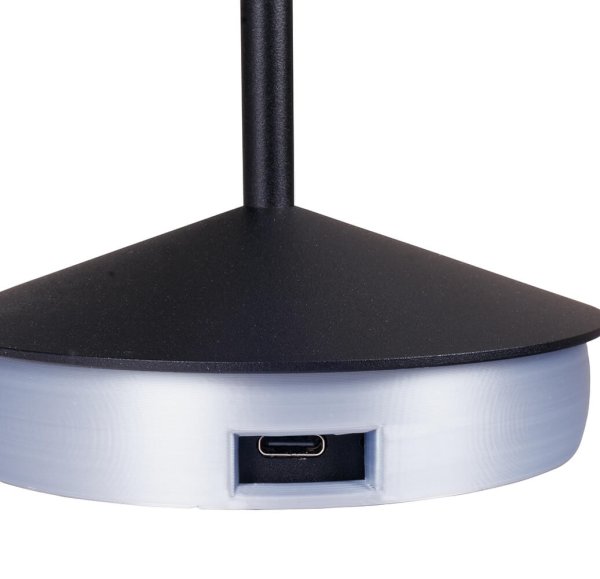 Majah-Silbergrau Outdoor Tischleuchte