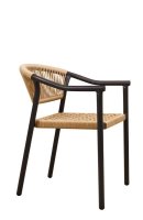 Xona Creme Outdoorstuhl mit Aluminiumgestell und Textil-Geflecht für den Gastronomieeinsatz Xona Creme Outdoorstuhl mit Aluminiumgestell und Textil-Geflecht für den Gastronomieeinsatz