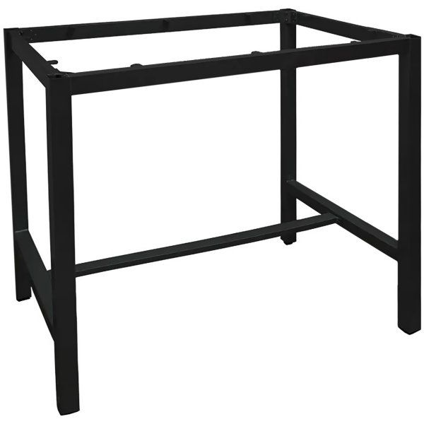 Outdoortischgestell Lexo 120x80 High aus Aluminium in Anthrazit – wetterfestes Gastrogestell für Außenbereiche