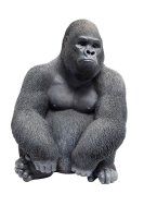 Deko Figur Monkey Gorilla Side Medium Schwarz Deko Figur Monkey Gorilla Side Medium Schwarz
