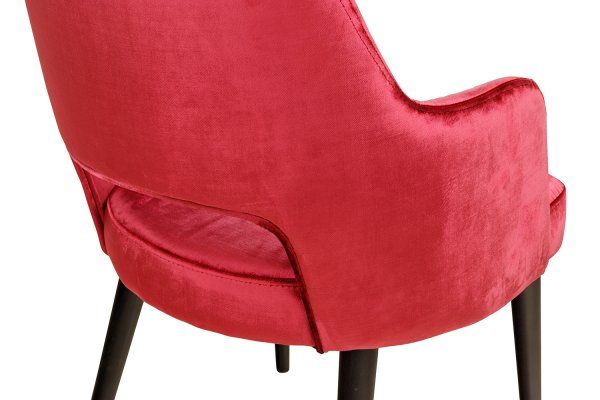 Polsterstuhl Gastronomie Sona 200 Arm: Beizton:Schwarz / Bezug: Emerald-200_Detailansicht