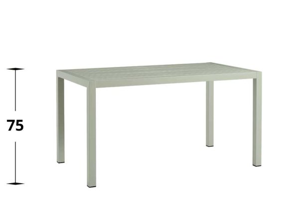 Metalltisch Cordone Green 140