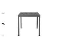 Outdoortisch Cordone Alu 80 Anthrazit Outdoortisch Cordone Alu 80 Anthrazit