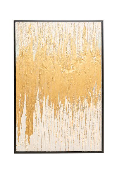 Gerahmtes Bild Abstract Weiß 80 x 120 cm