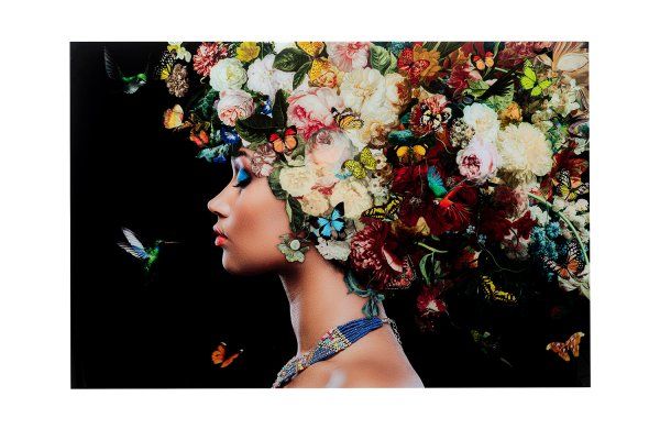 Glasbild Bunch of Flowers 150 x 100 cm