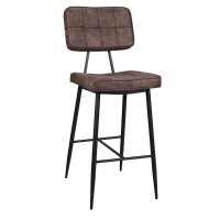 Polsterbarhocker Lucca-Bar Brown mit Metallgestell für Gastronomie Polsterbarhocker Lucca-Bar Brown mit Metallgestell für Gastronomie