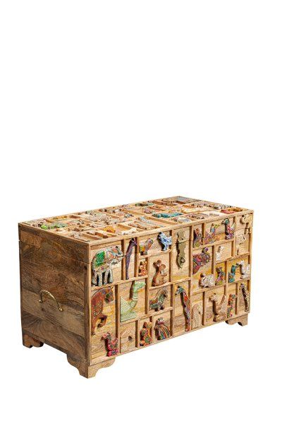 Truhe Zoo 81x47cm