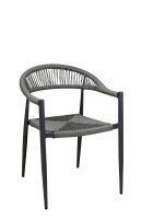 Terrassenstuhl Gastronomie Spidano-X grey_Frontalansicht Terrassenstuhl Gastronomie Spidano-X grey_Frontalansicht