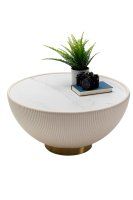 Couchtisch Endless Vegas Weiß Ø71cm Couchtisch Endless Vegas Weiß Ø71cm