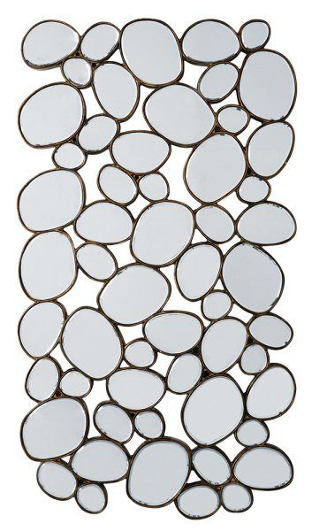 Spiegel Water Drops Copper 135x78