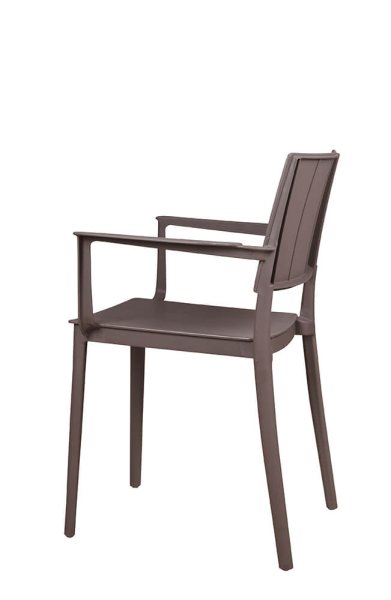 Kunststoffstuhl FOMA-1861 Taupe