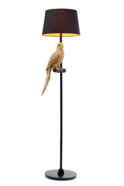 Stehleuchte Animal Parrot Gold 176cm