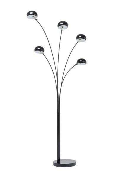 Stehleuchte Five Fingers Schwarz Matt